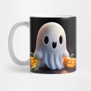 Baby Ghost Creepy Cute Halloween Character Mug